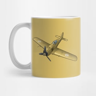 Focke Wulf FW-190 in yellow Mug